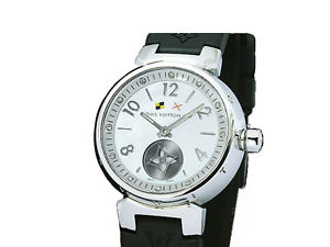 Pre-Owned LOUIS VUITTON Tambour Lovely Cup SS/Rubber Women's Qz Watch Q12M0, MR