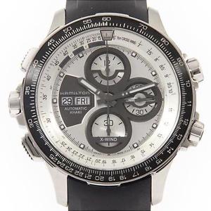 Free Shipping Pre-owned HAMILTON H77726351 Khaki X-WIND LIMITED With Genuine BOX