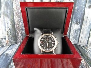 G244⭐⭐ DE LUXE Mühle Glashütte Chronographe ETA 7750 AUTOMATIC Acier Doré ⭐⭐