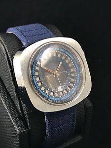 YEMA WORLDGRAF AUTOMATIC INNER ROTATING BEZEL STAINLESS STEEL CASE