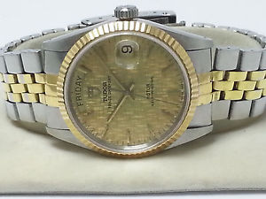 VINTAGE MEN'S TUDOR PRINCE SELF WINDING DAY & DATE GENT'S WRIST WATCH