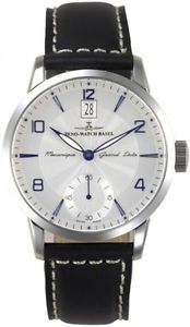 Zeno Swiss Manual Wind Godat Grand Big Date Watch Stainless Steel Ref 6498