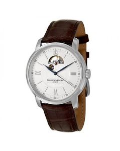 Baume and Mercier Classima Executive Brown Alligator Strap Men's Watch MOA08688