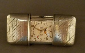 VINTAGE MOVADO ERMETO TRIPLE CALENDAR  MOONPHASE