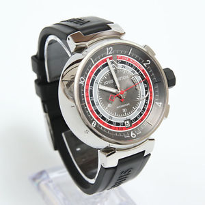 Free Shipping Pre-owned LOUIS VUITTON Chronograph Tambour Voyage Limited 888