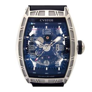 Auth CVSTOS Challenge jet liner 259STCVT-JET-SL Men's Automatic SS&Rubber 185510