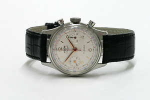 WUNDERSCHÖNER ENICAR ULTRASONIC CHRONOGRAPH VALJOUX 92 EDELSTAHL - VINTAGE 1960