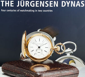 Jules Jurgensen Split-Second Minute Repeater 18k Gold pocket watch Box & Book