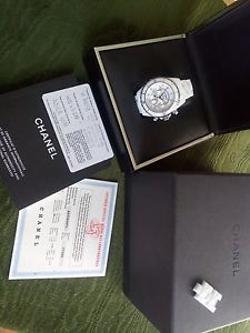 Chanel J12 Ceramic Chronograph 41mm UNISEX Automatic Diamond H2009 FULL SET