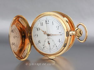 14 Karat Rosegold Taschenuhr mit Viertel Repetition