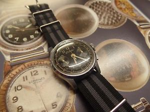 Ultra Rare Paul Buhre Burhe military watch chronograph Serviced Pavel