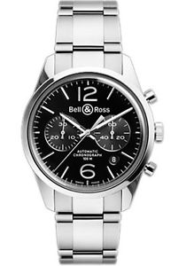 BELL & ROSS BR126 VINTAGE OFFICER'S CHRONOGRAPH