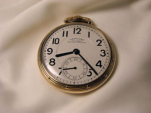 Hamilton 950B, 16s, 23 jewel Railroad Pocket Watch - Super Nice !!