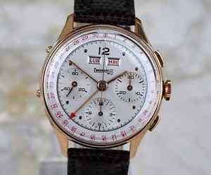 Vintage EBERHARD 18K Rose Gold, Rare 1950's