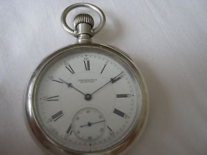 E. HOWARD 18S NICKEL PLATE SERIES VIII HIGHEST GRADE (STAG) 15J. POCKET WATCH OF