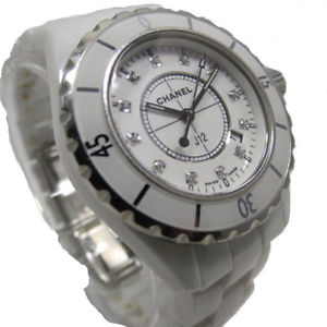 Free Shipping Pre-owned CHANEL J12PD H1628 Ceramic AT Mens Used