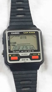 Casio GD-8 Car Race Uhr Selten ! Vintage Watch !!!