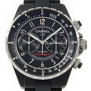 Free Shipping Pre-owned Chanel H3409 J12 41mm Super Rejjera Self-Winding Black