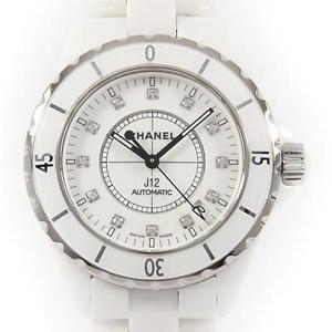 Free Shipping Pre-owned Chanel H1629 J12 38mm Ceramic 12P Self-Winding Used