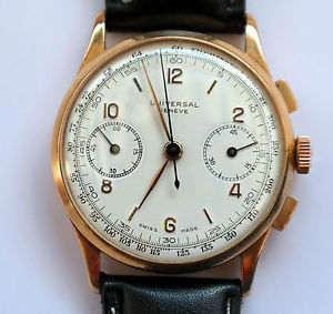Vintage Universal Genève Uni Compax 18K rosé gold - Chronograph