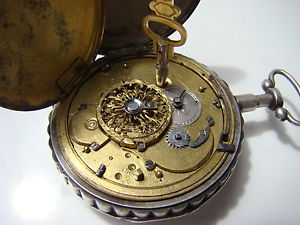 BERTHOUD REPEATER ANTIQUE VERGE FUSEE POCKET WATCH