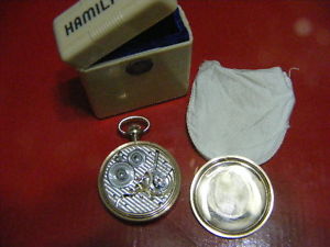 21J Hamilton 992 16s Railroad grade pocket watch with original factory packaging