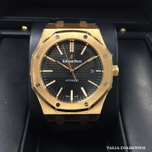Audemars Piguet Royal Oak Self Winding 41mm Black Dial 15400OR.OO.D002CR.01 NEW