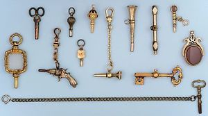 Twelve Decorative Watch Keys