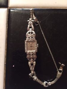 Wittmayer14K white gold, @2.0 carats worth of diamonds, ladies watch