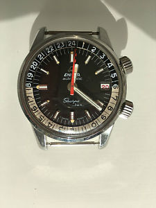 Vintage Enicar Sherpa Jet GMT Automatic Watch - Excellent Condition