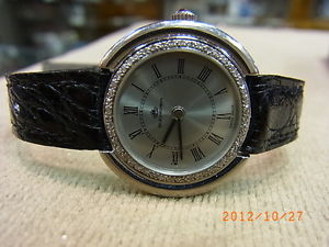 BUCHERER 750er OR BLANC avec Brillant /Rubis