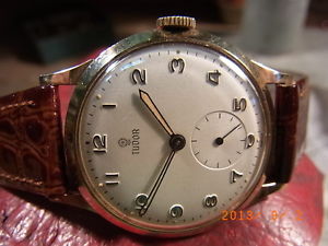 TUDOR HOMMES VINTAGE Doré MONTRE à remonter manuellement