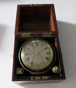 Rare F.Bywater & Co Liverpool Antique 1840s 2 Day Marine Chronometer TASMANIAN