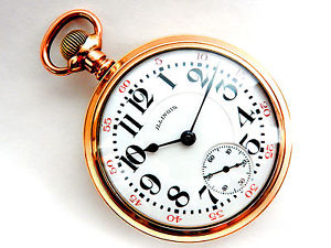 Mega Rare Antique 18s Railroad  Illinois Pennsylvania Special Gold Pocket Watch
