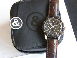 BELL & ROSS By SINN-CRONO AUTOMATICO-OVERSIZE(41 MM)-BOX,CINTURINO E FIBBIA-RARO