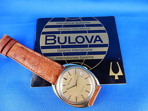 BULOVA 18k. AUTOMATIC 750er Millésime Montre Bracelet Dorée
