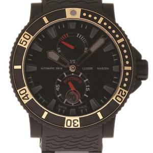 Ulysse Nardin New Marine Diver 263-95-3C Black Titanium Box/Paper/Warranty #UN13