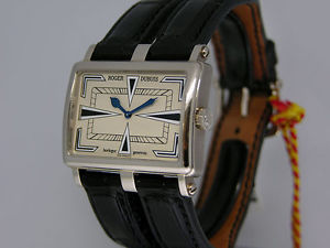 Roger Dubuis TooMuch 18K White Gold T26 Mechanical, Art Deco Dial $18,500 NIB