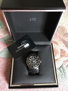 Authentic Chanel J12 Ceramic Black Watch 41mm