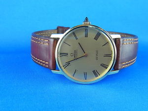 OMEGA grande Donna de Ville MASSICCIO ORO AUTOMATICO 32mm