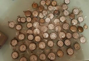 LOTTO DI 69 OROLOGI DA TASCA ANTICHI  ROSKOPF  E ALTRE MARCHE