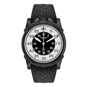 CT SCUDERIA MEN'S DIRT TRACK 44MM BLACK SILICONE BAND AUTOMATIC WATCH CS10218N