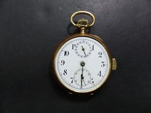 VINTAGE LE PHARE 14K GOLD QUARTER REPETER CHRONOGRAPH POCKET WATCH
