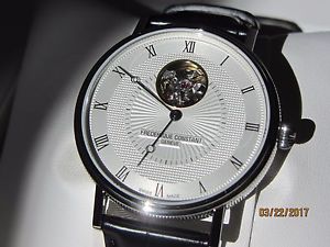 FREDERIQUE CONSTANT MEN'S SLIMLINE 40MM BLACK AUTOMATIC WATCH FC-312MC4S36