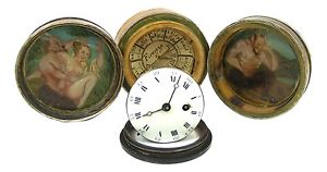 Ca 1770 TWO CONCEALED EROTIC SCENES BOX SET WITH VAUCHER A. PARIS SIGNED WATCH