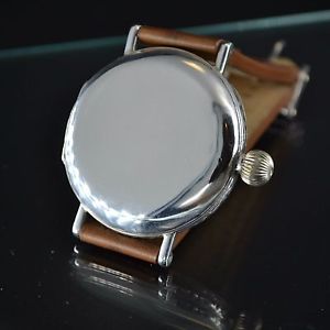 Nomos Glashutte original huge hunter men's authentic silver antique gents watch
