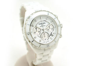 Free Shipping Pre-owned CHANEL H2009 J12 Automatic Chronograph 9P Diamond