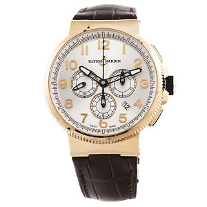 Ulysse Nardin Marine Chronograph 18k Rose Gold 1506-150/61 43mm