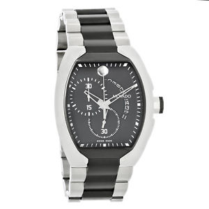 Movado Verto Mens Black TiCN Swiss Chronograph Quartz Watch 0606699