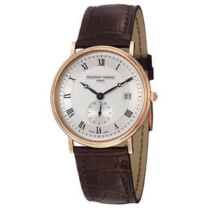 Frederique Constant FC-245M4S9 Mens Silver Dial Analog Quartz Watch